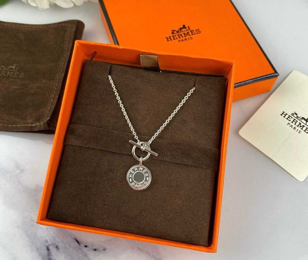 Hermès Ex-libris Pendant Necklace