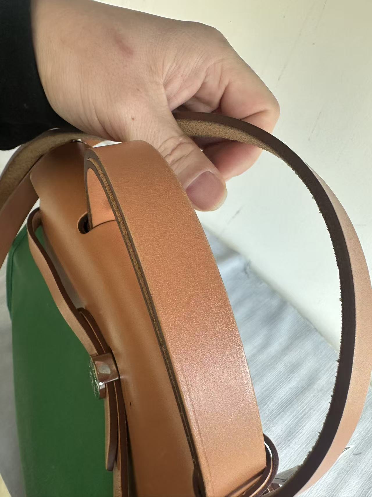 Hermes green herbag31 good condition stamp X