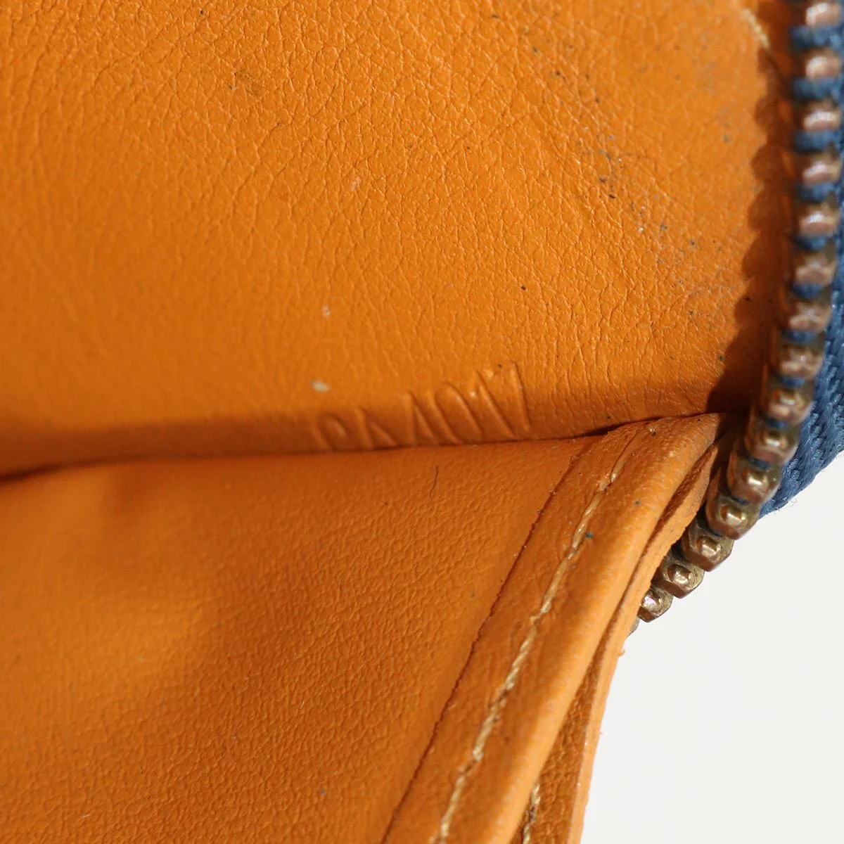 LOUIS VUITTON Monogram Denim Zippy Wallet Blue M95341 9031309510