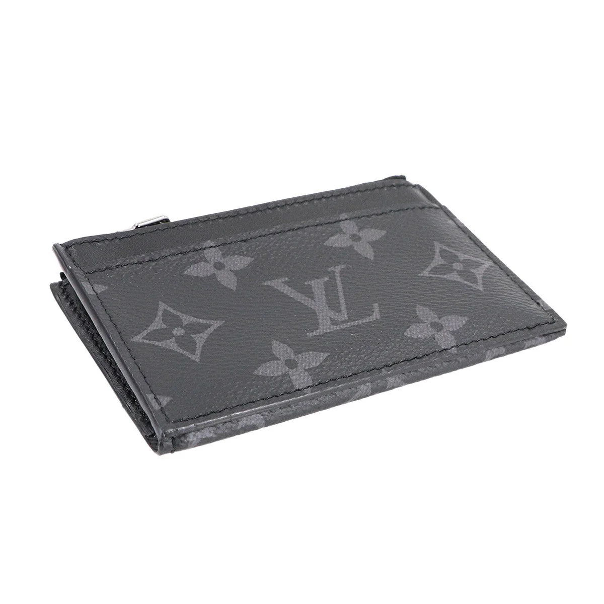 LOUIS VUITTON Monogram Eclipse Coin Card Holder M82253 903151022