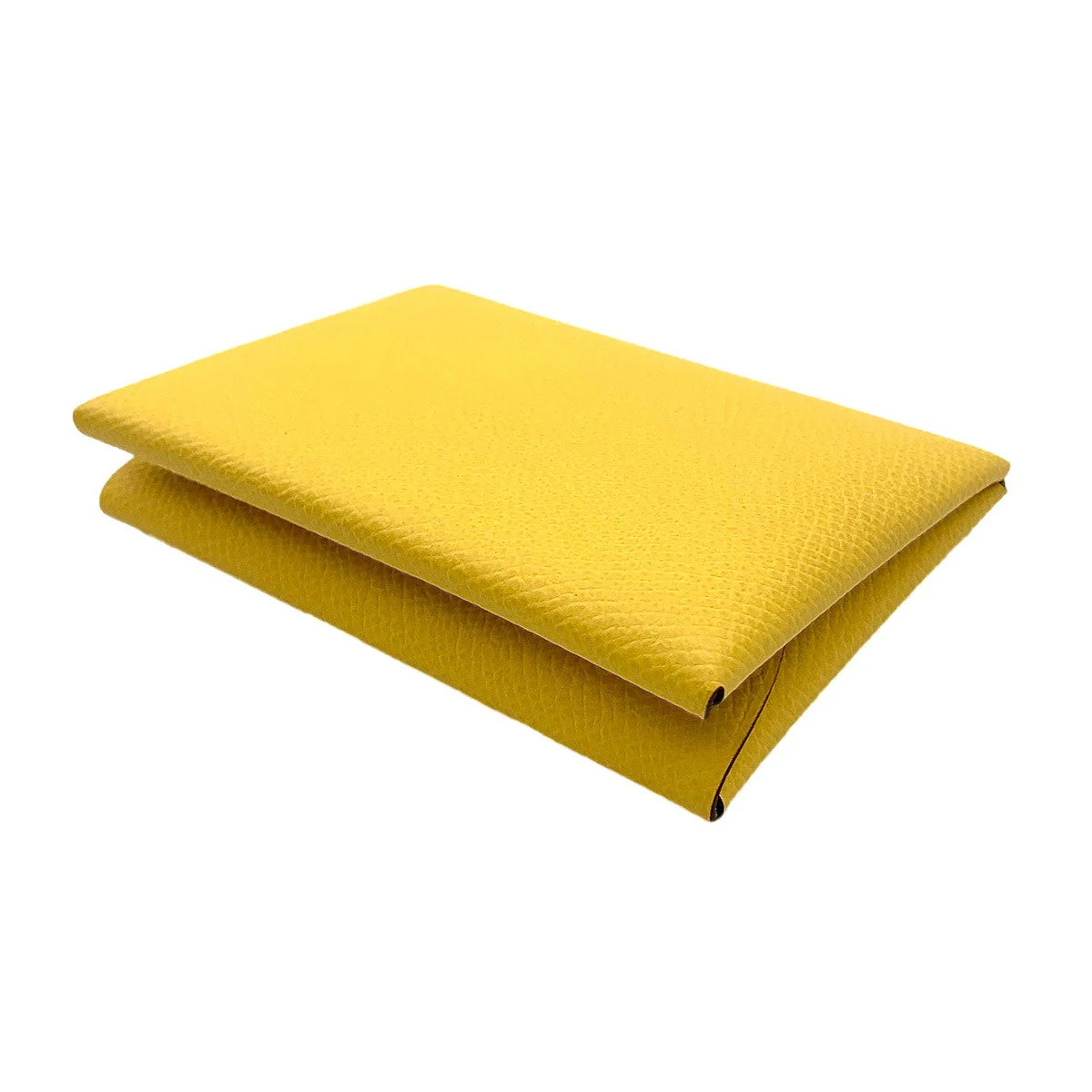 HERMES Calvi Duo Card Case Epsom Jaune de Naples Accessory 903188973
