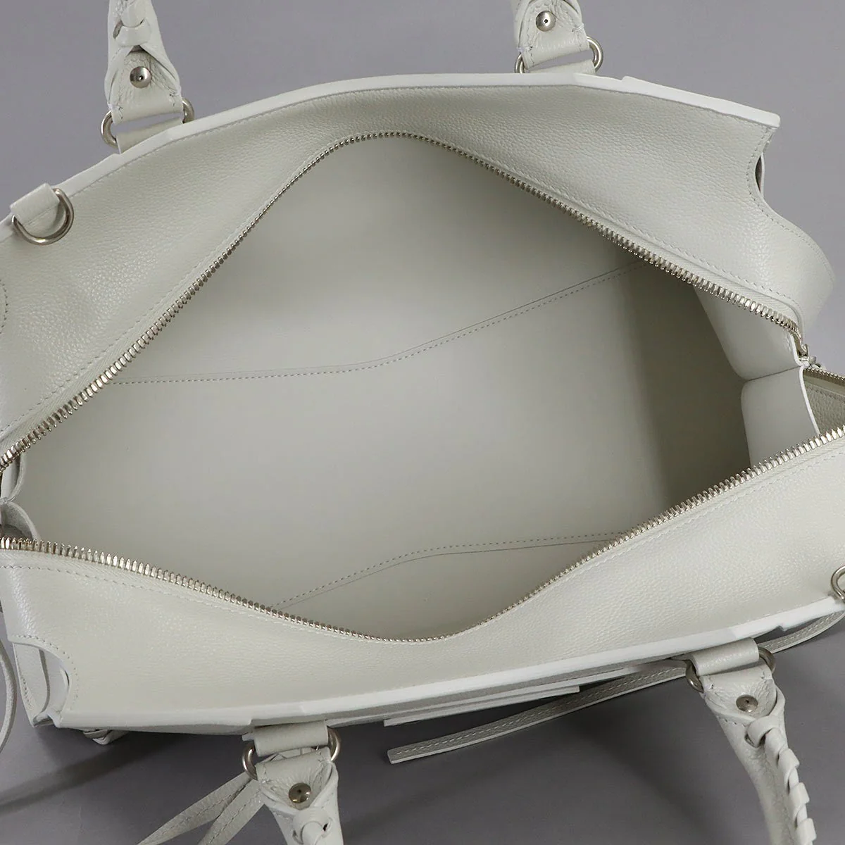 BALENCIAGA Neo Classic City Medium Hand Shoulder Bag 638470 White Purse 903179945