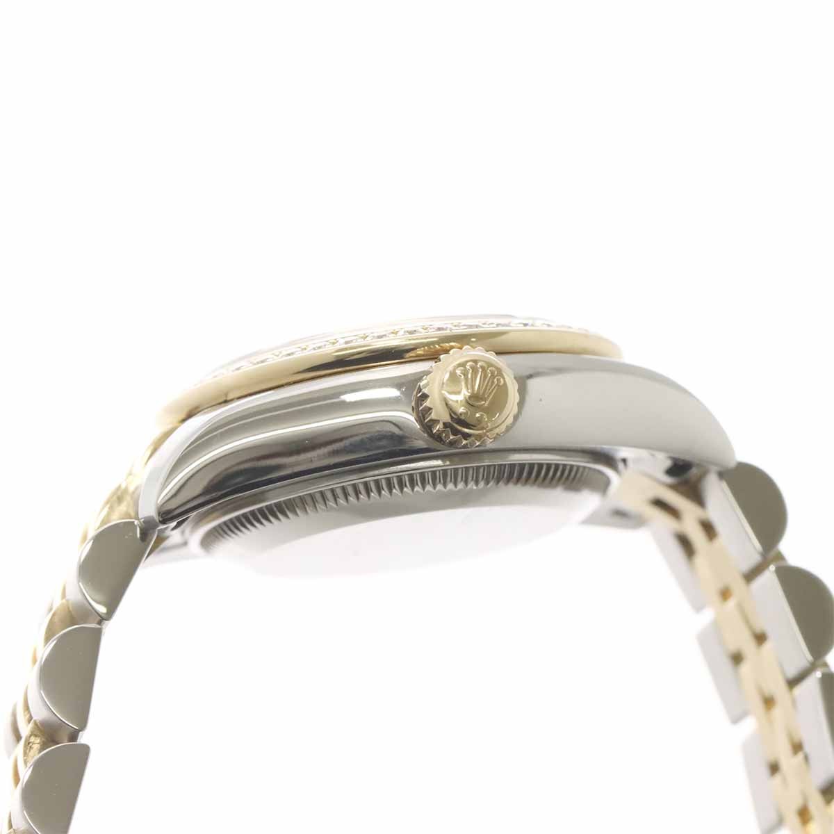 ROLEX Datejust 179383G Serial Random Diamond 750 YG White Dial Ladies 903171465