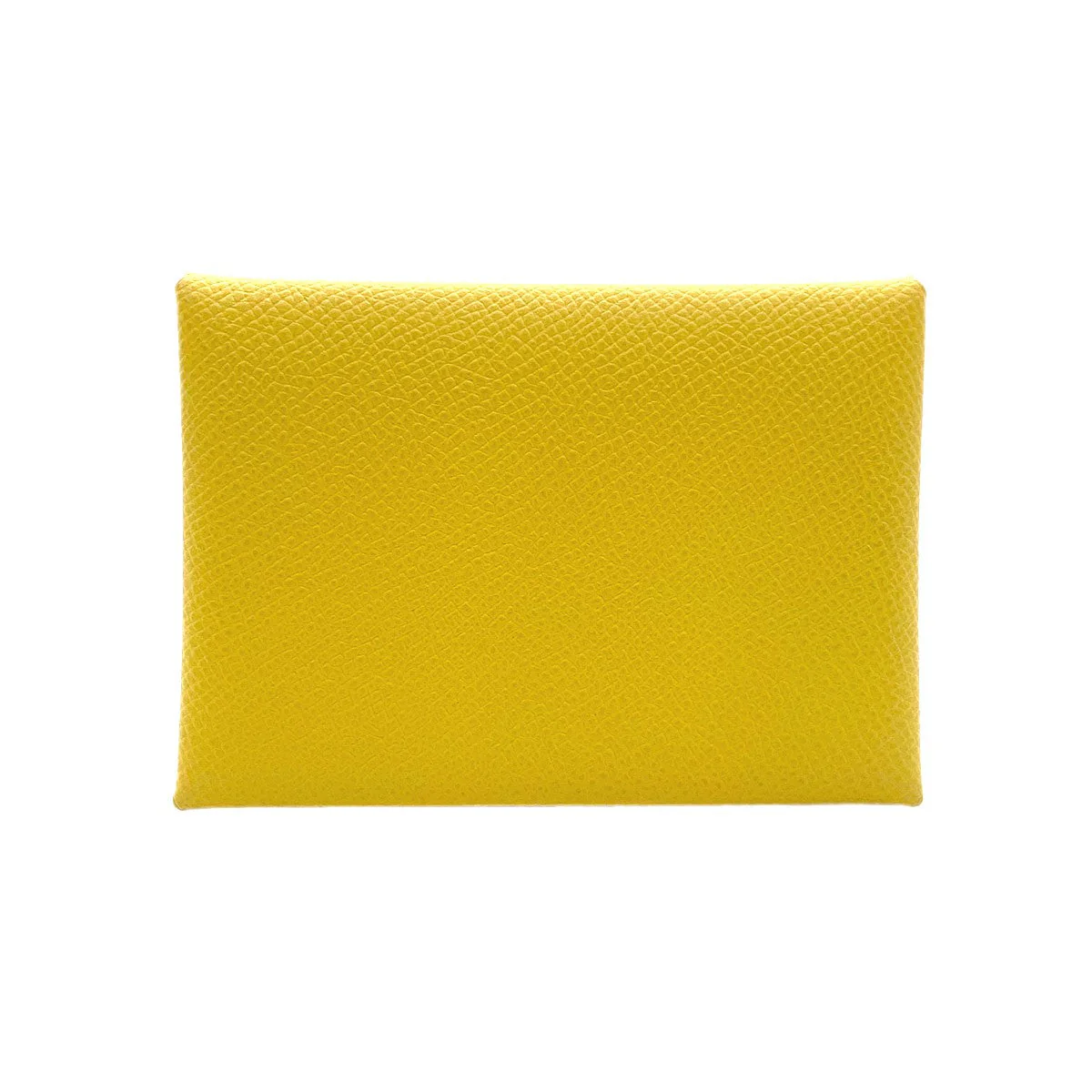 HERMES Calvi Duo Card Case Epsom Jaune de Naples Accessory 903188970