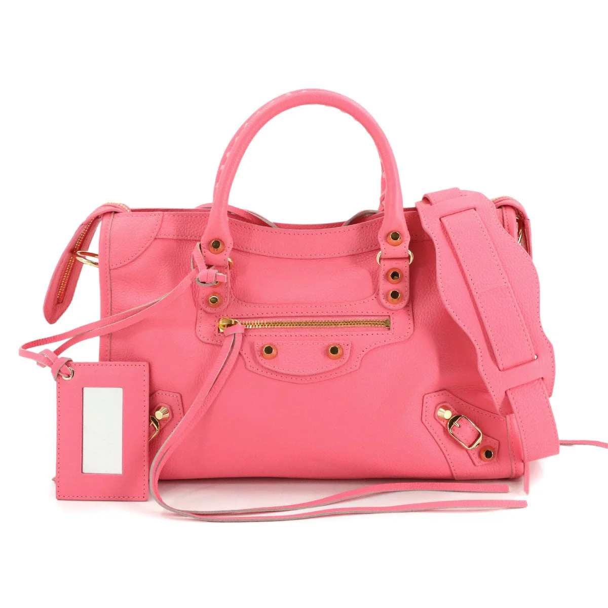 BALENCIAGA Classic City 2way Hand Shoulder Bag 431621 Pink Logos 903142150