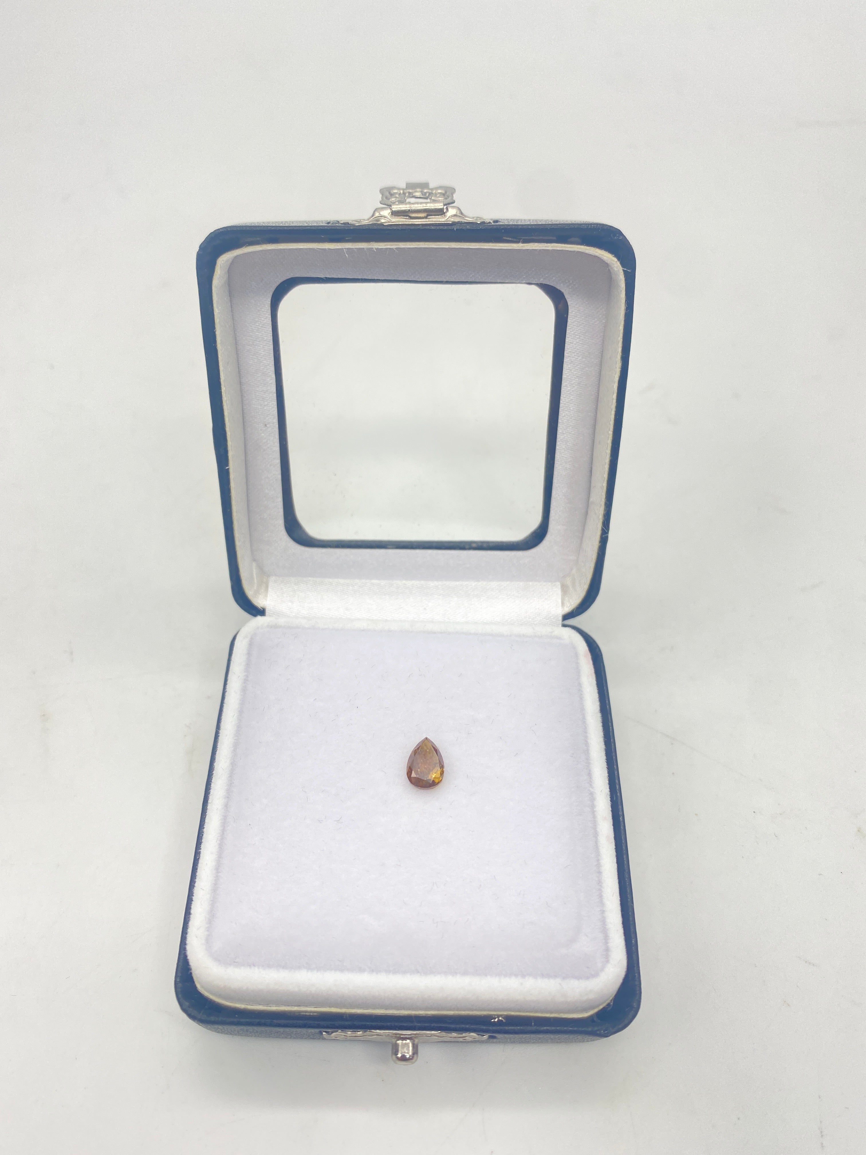 0.79ct ORANGE PEAR Rough Cut Diamond