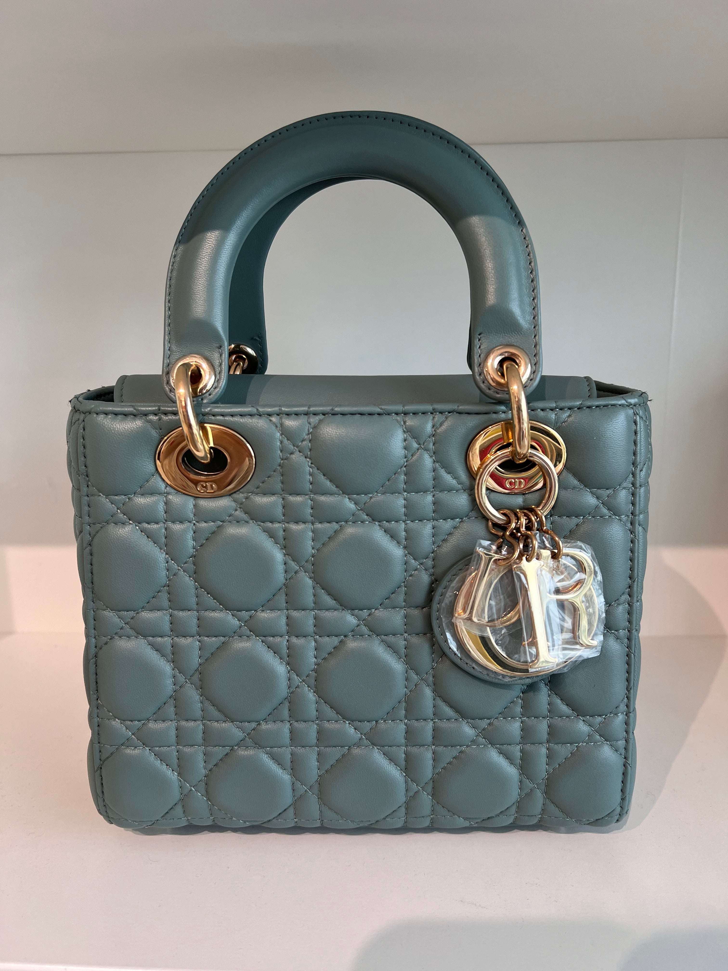 Lady Dior Small Cloud Blue Lambskin GHW SYCM270