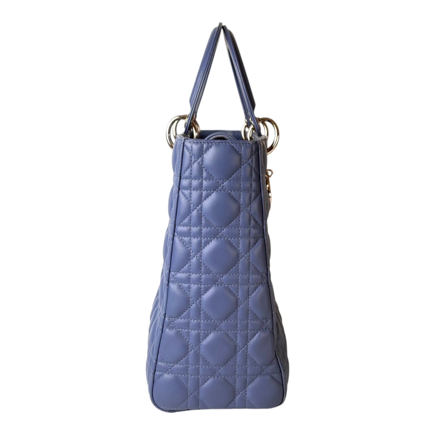 Dior Lady Dior Large Blue Bag