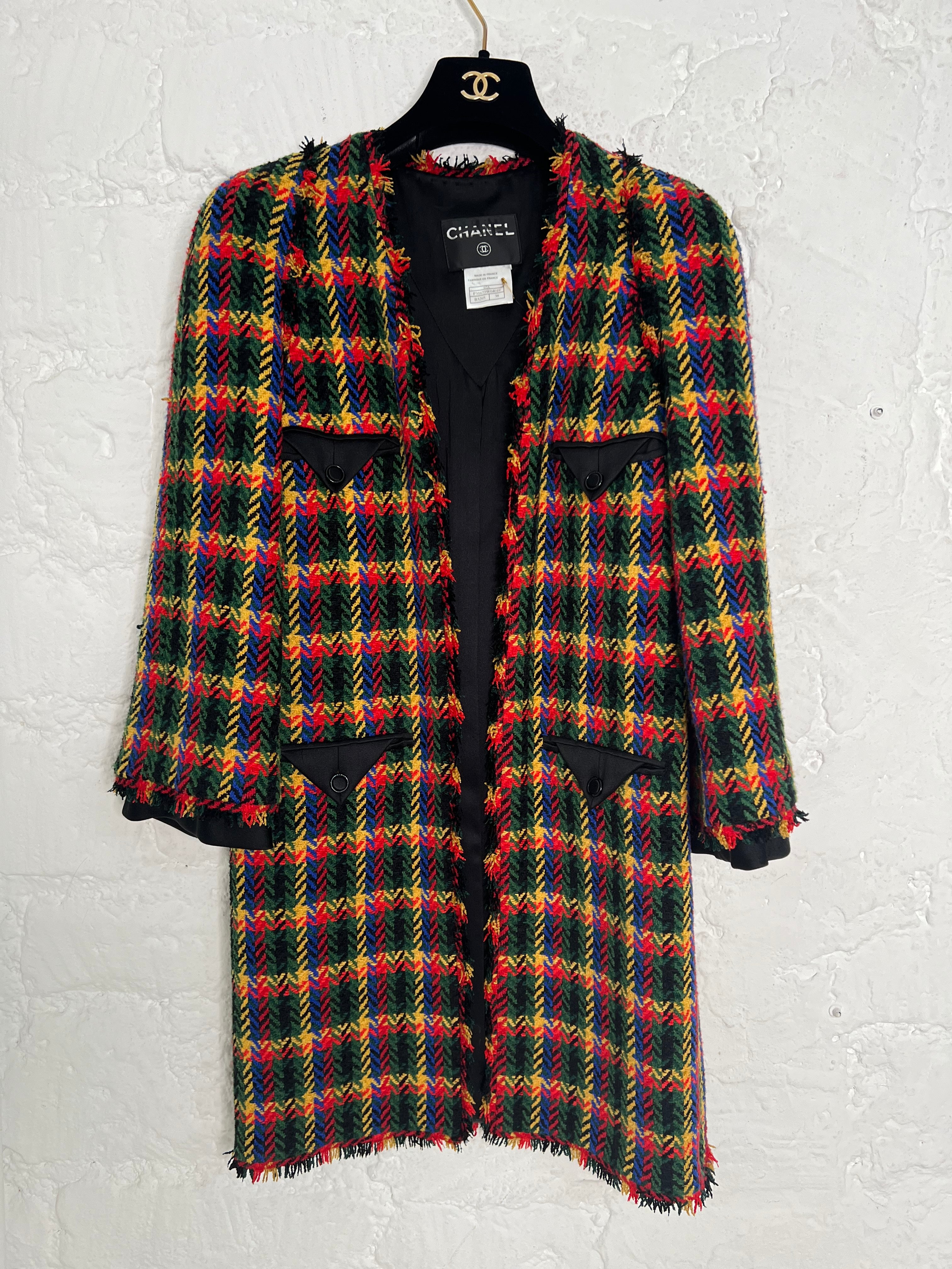 Chanel Tweed Multicolor Coat ALEP007