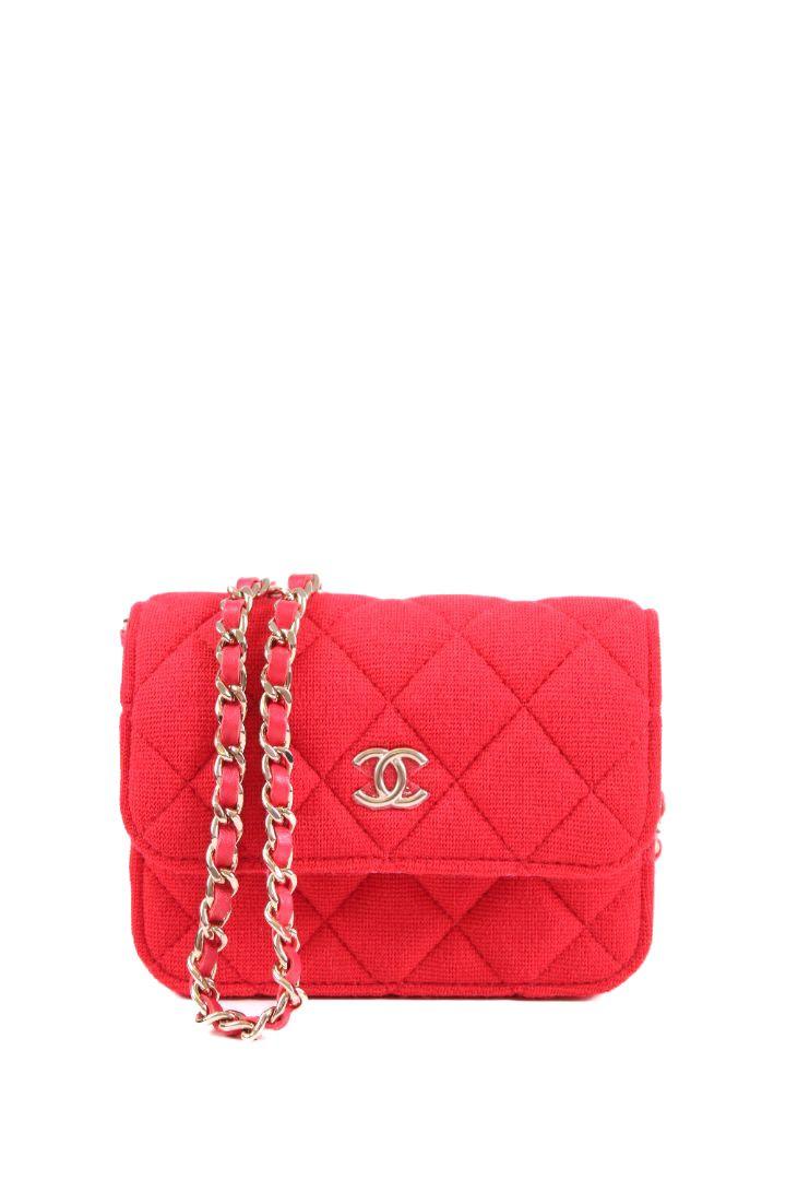 Chanel 2021 Micro Jersey Red/ Pink