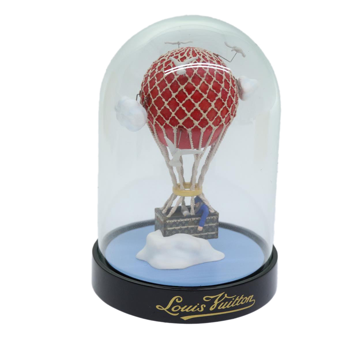 LOUIS VUITTON Snow Globe balloon VIP Only Clear Red LV Auth 75262