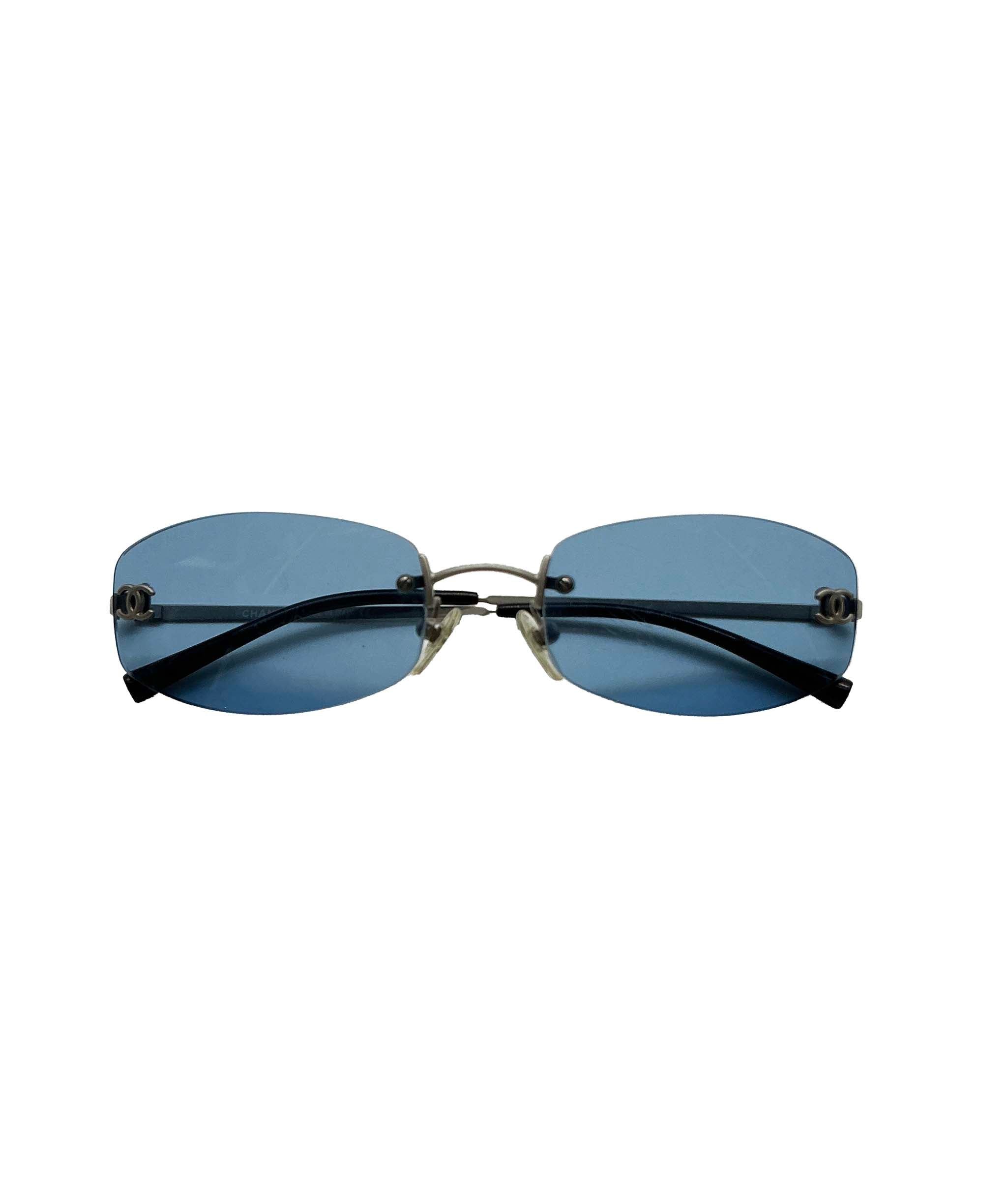 Chanel Rimless Sunglasses Blue DXBS2443