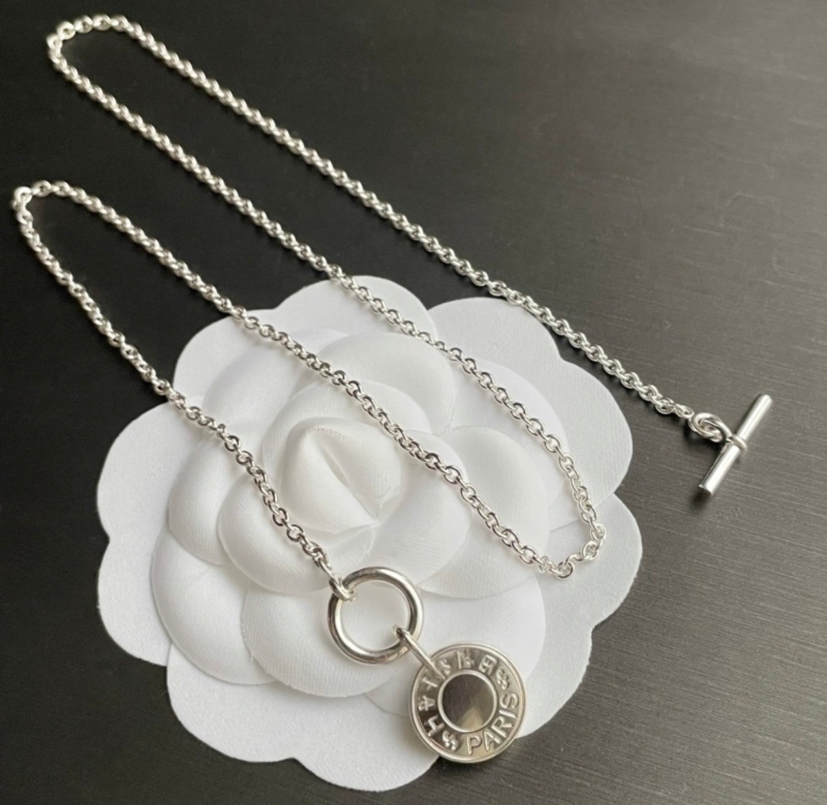 Hermès Ex-libris Pendant Necklace