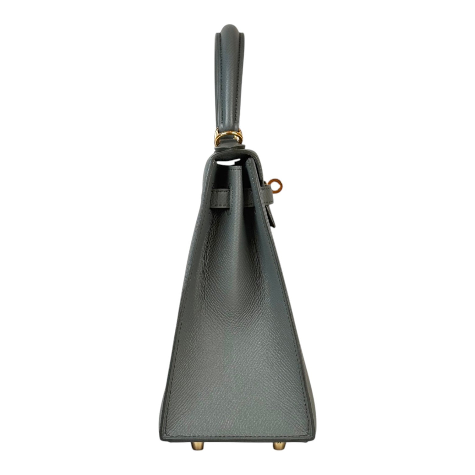 Hermes Kelly 25 in Vert Amande Epsom Sellier with GHW