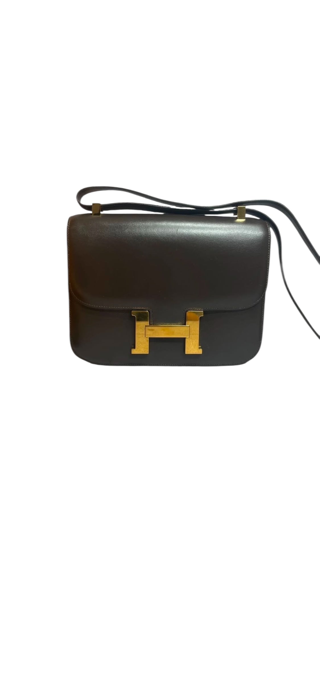 Hermes Vintage Constace 23 Havanne Boxcalf GHW #O Circle #121303