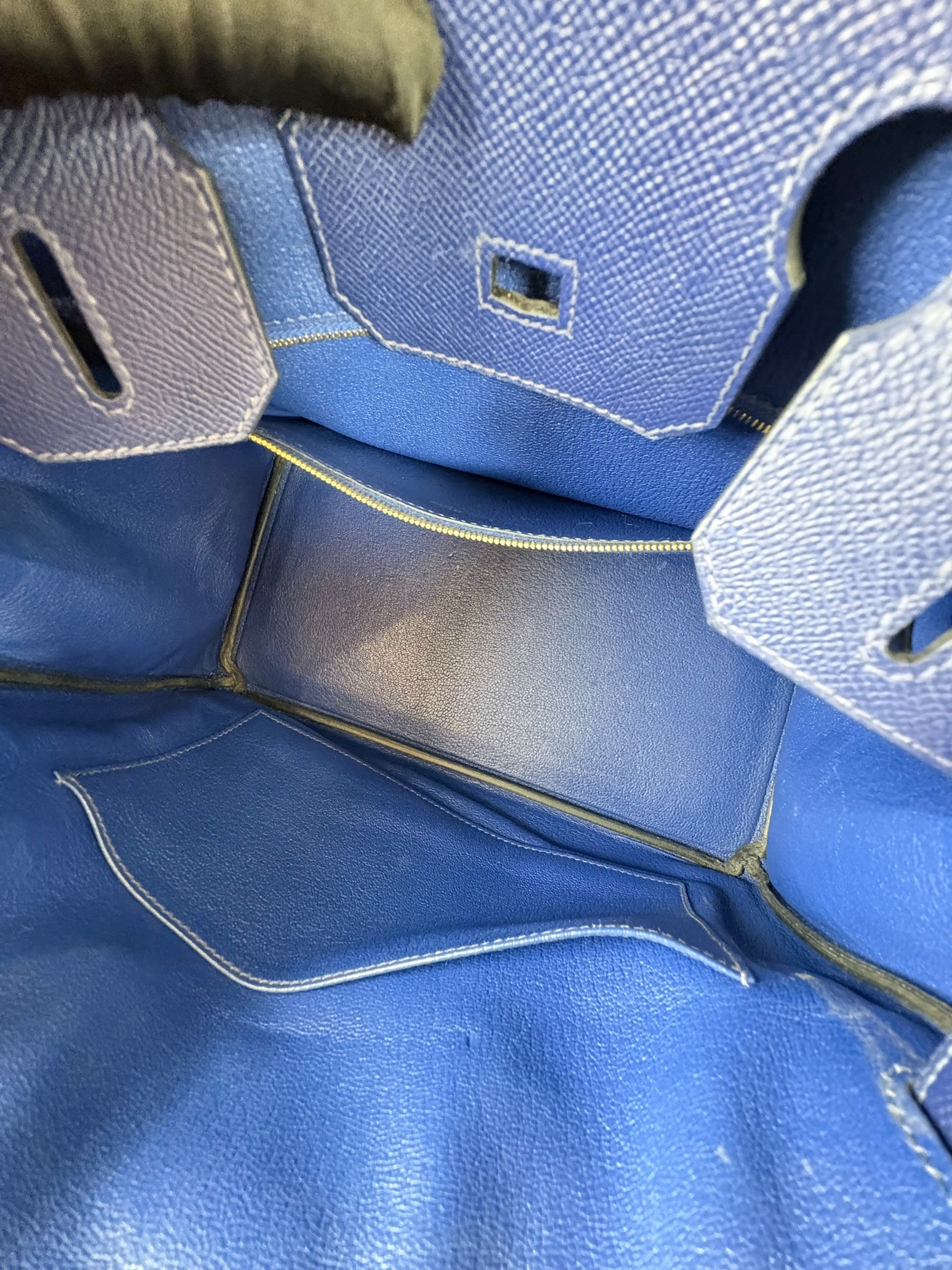 Hermes Birkin 30cm Bag in Blue Saphir in Epsom Leather with GHW