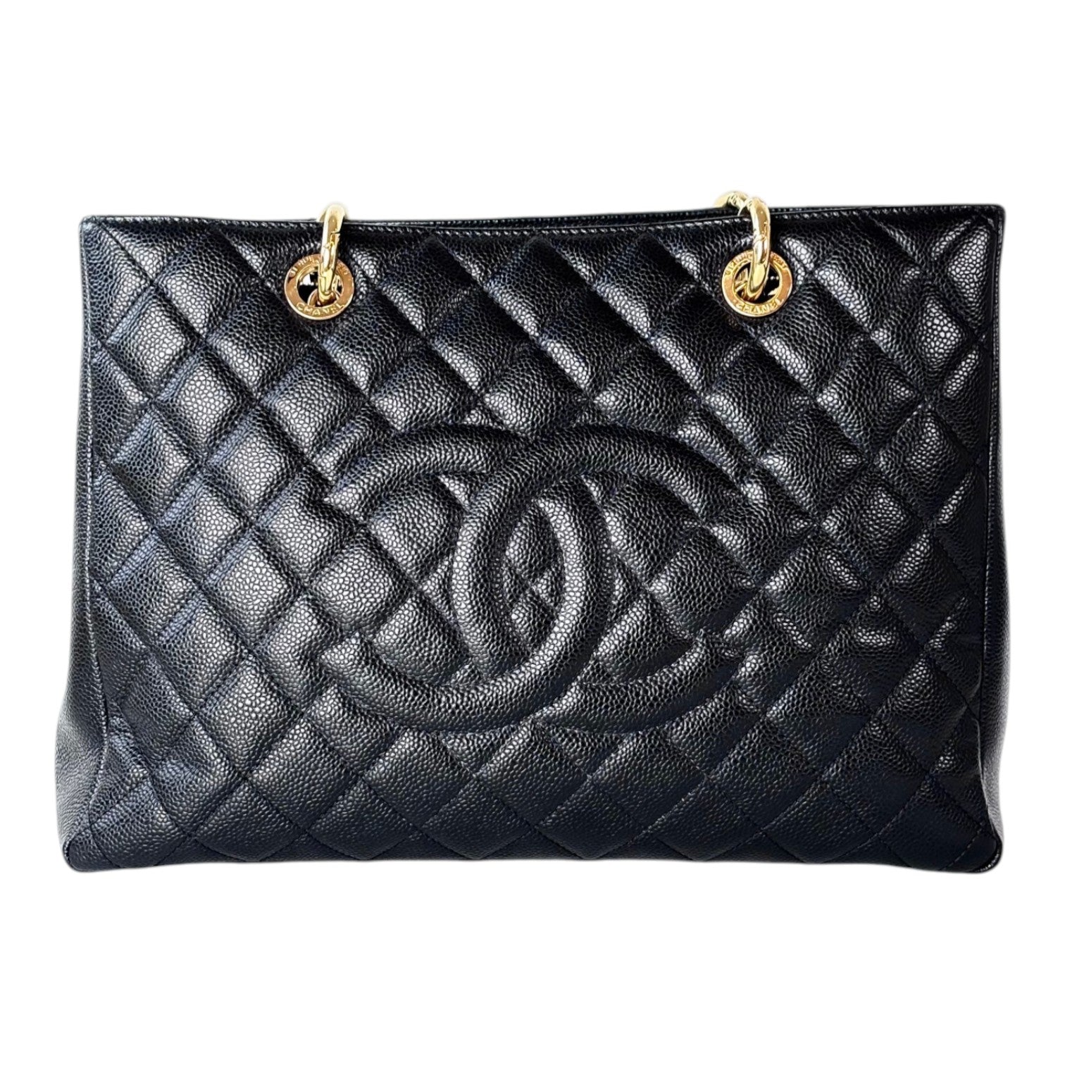 Chanel Tote GST Black Caviar with Gold Hardware