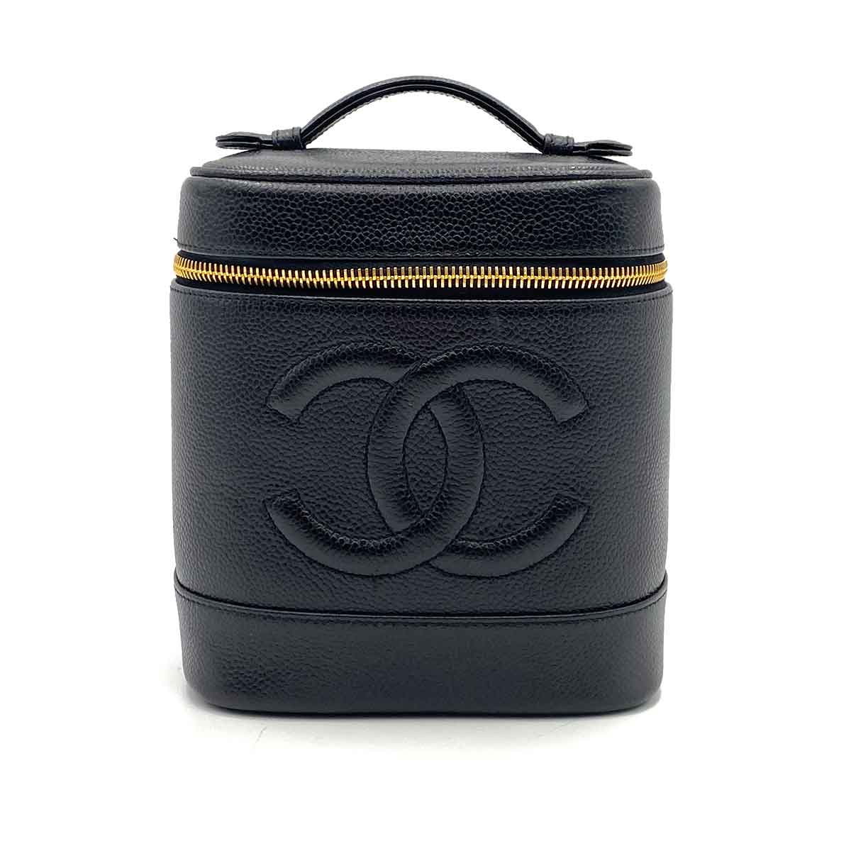 AUCTION Chanel Vintage Vanity Black Caviar GHW #5 90234741