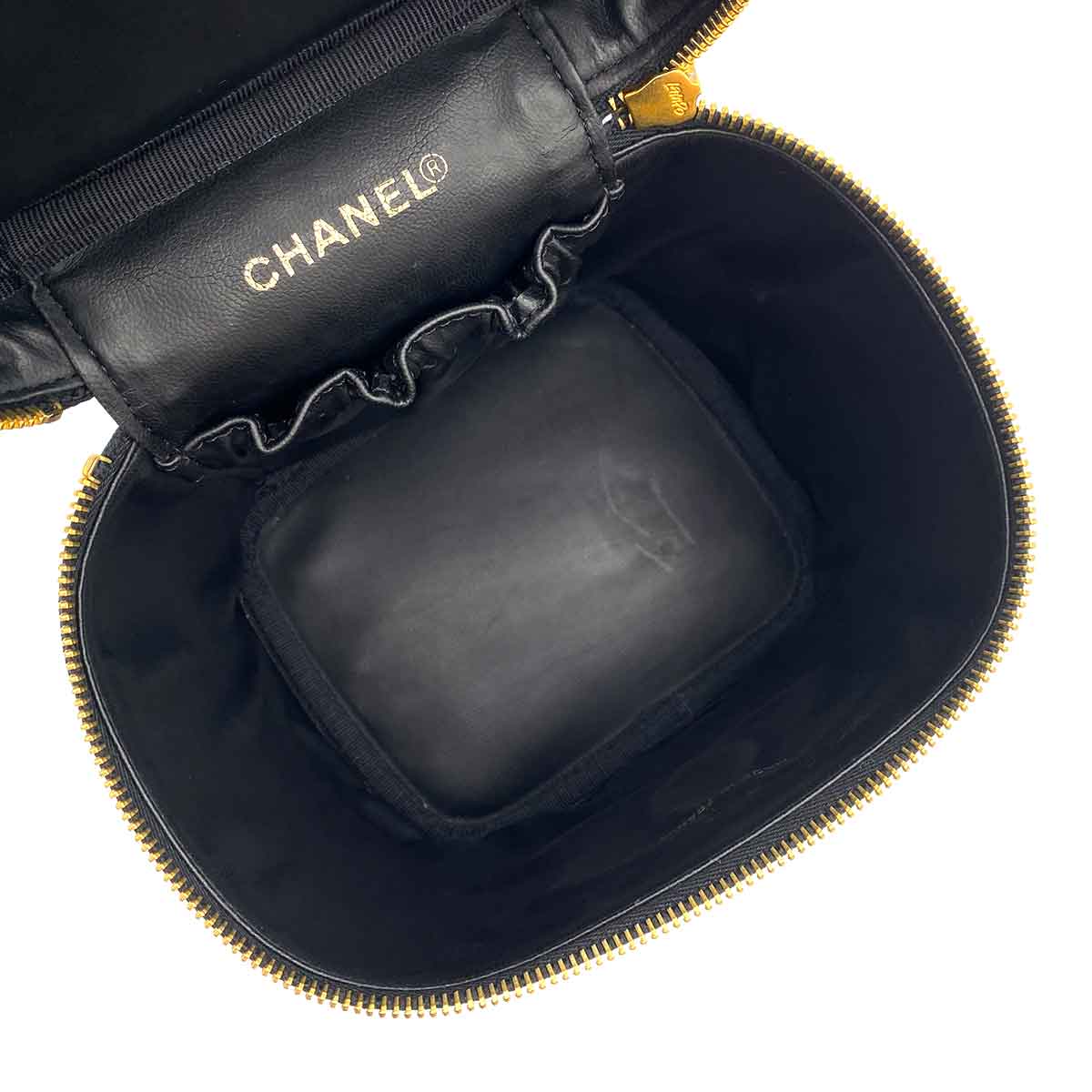 AUCTION Chanel Vintage Vanity Black Caviar GHW #5 90234741