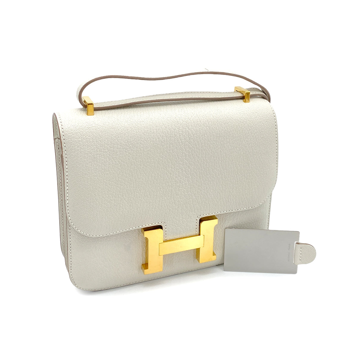 Hermès Constance 18 Mushroom Chevre GHW #B 90243210