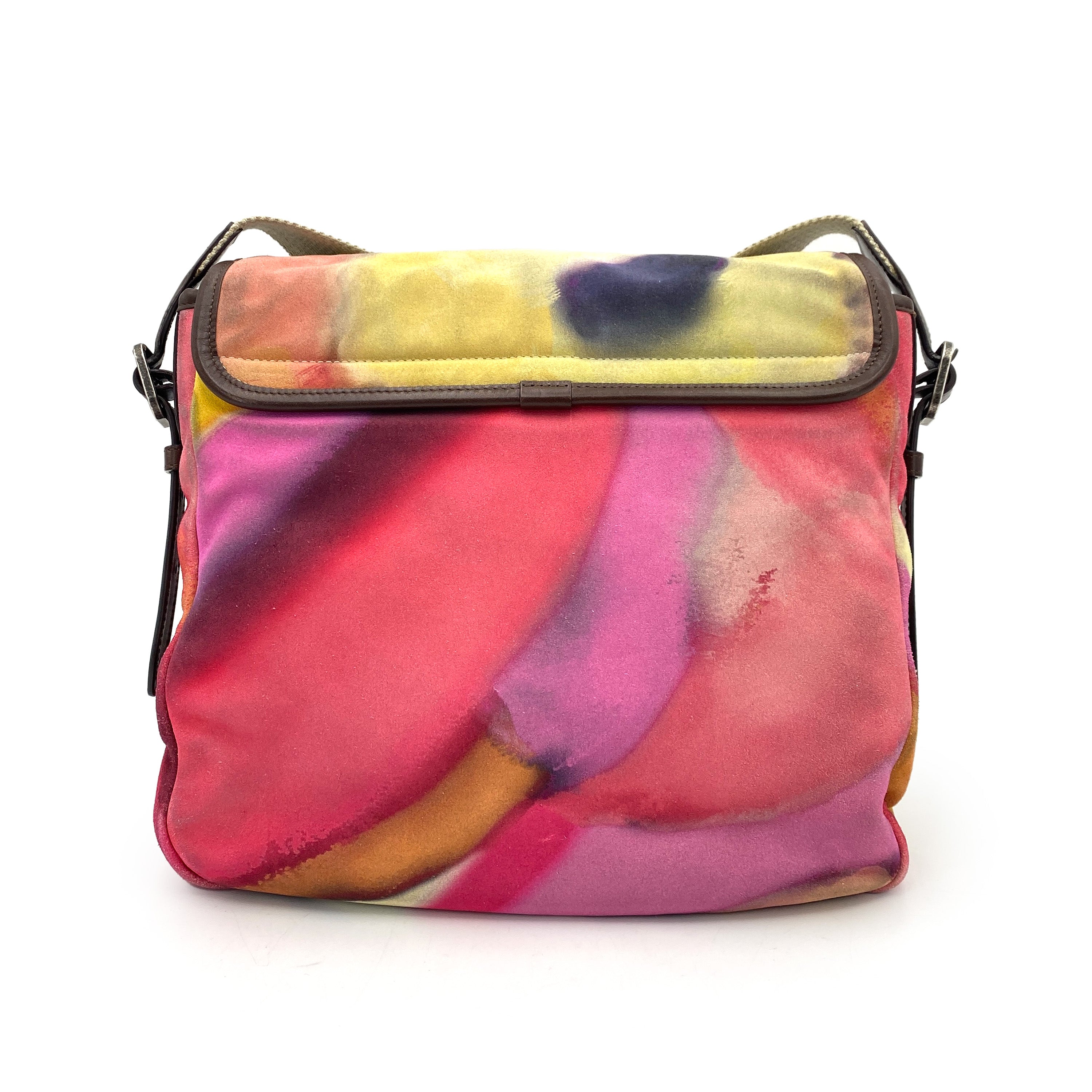 CHANEL FLOWER POWER MESSENGER BAG MULTICOLOR SUEDE 90246367