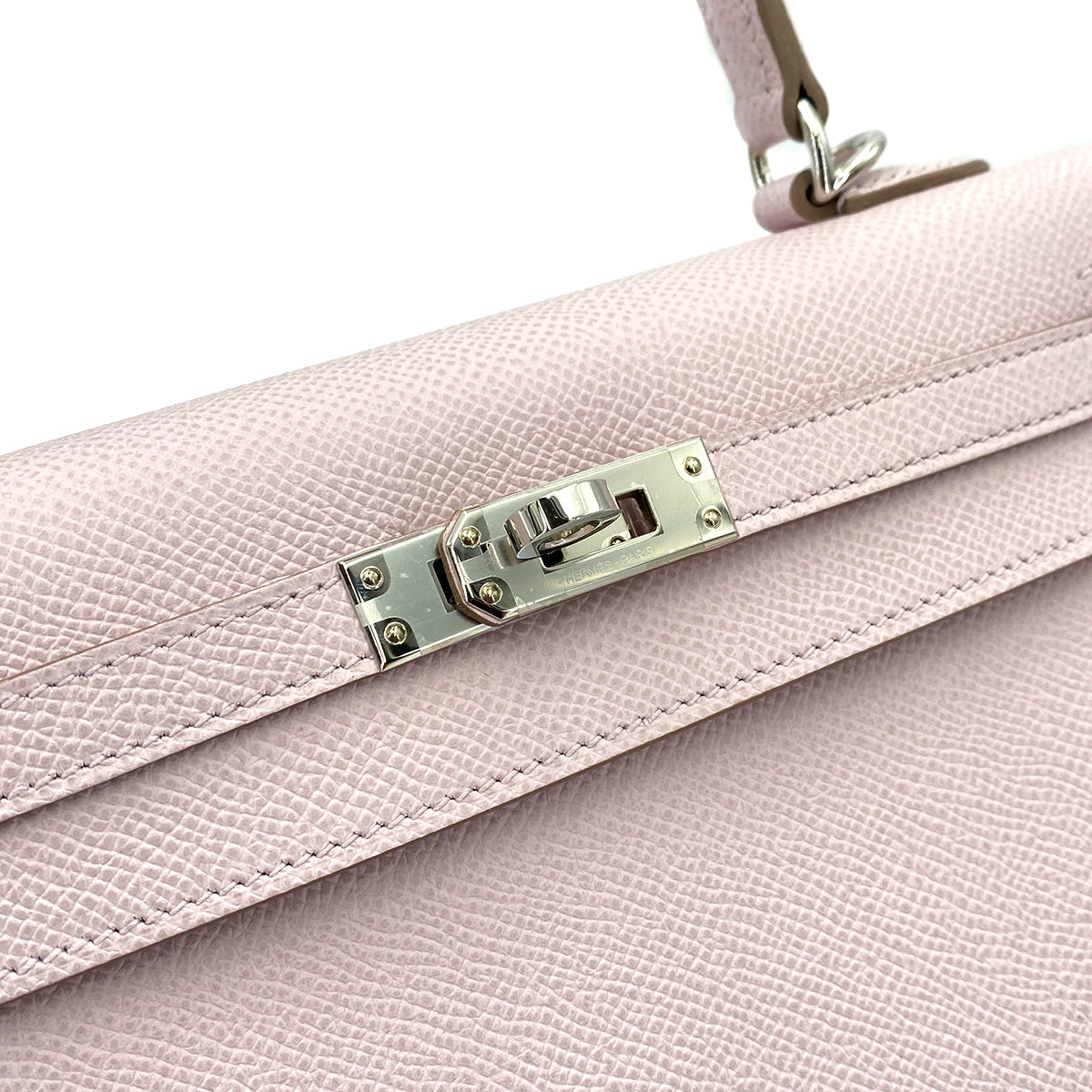 Hermes Kelly 25 Sellier Mauve Pale Epsom PHW #B 90247313