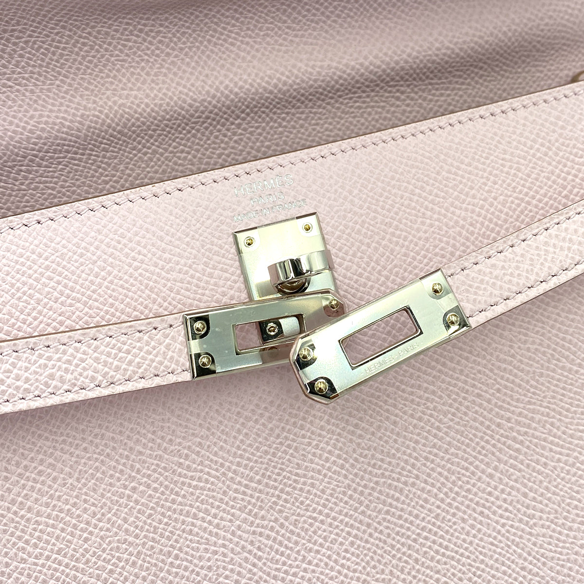 Hermes Kelly 25 Sellier Mauve Pale Epsom PHW #B 90247313