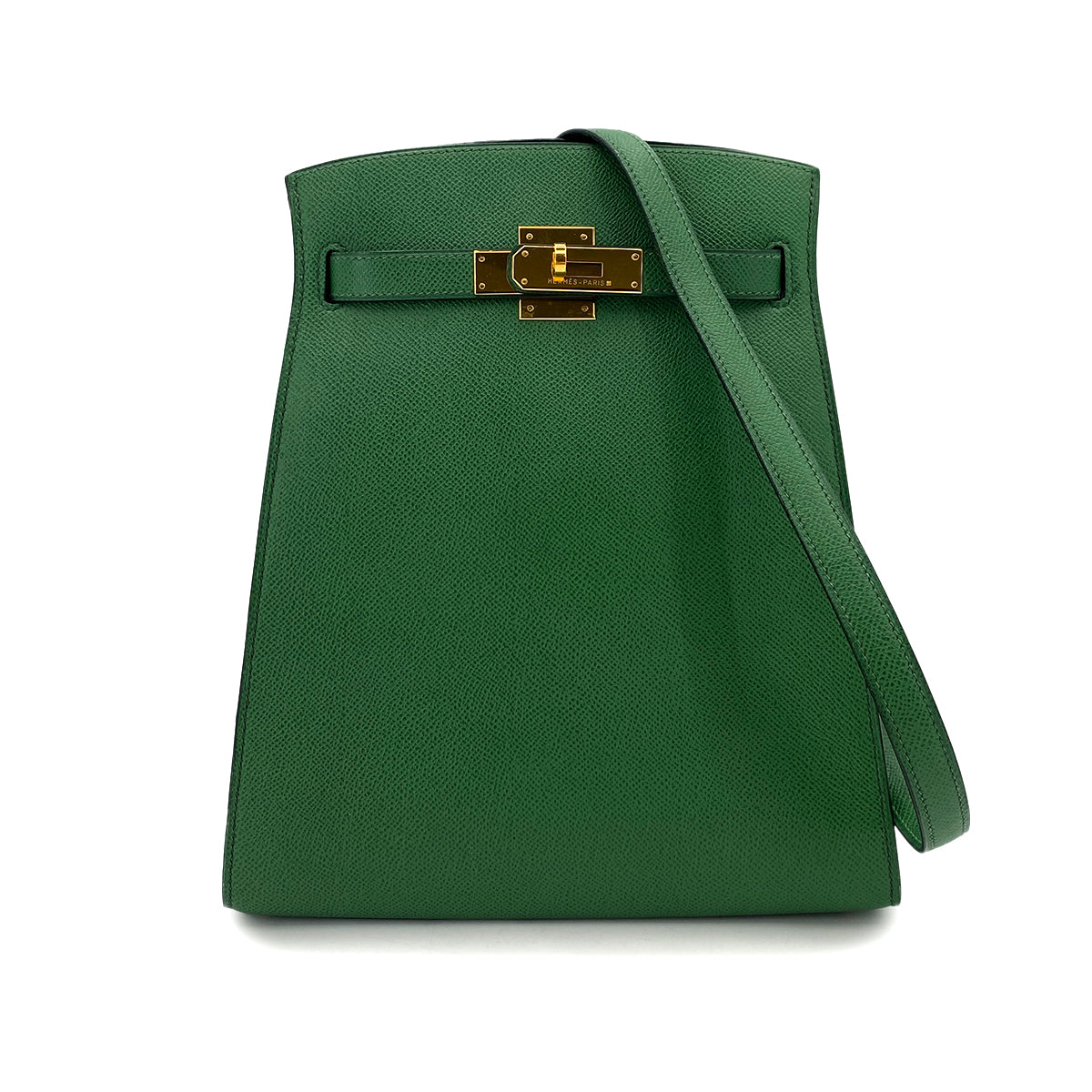 Hermes Vintage Kelly Sports MM Vert Bengale Courchevel GHW #W 90248808