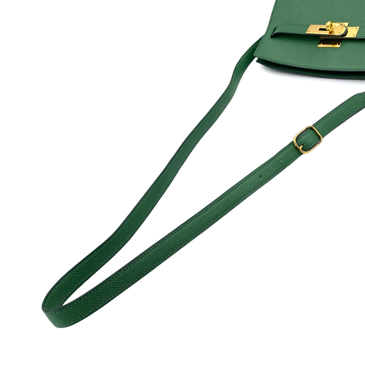 Hermes Vintage Kelly Sports MM Vert Bengale Courchevel GHW #W 90248808