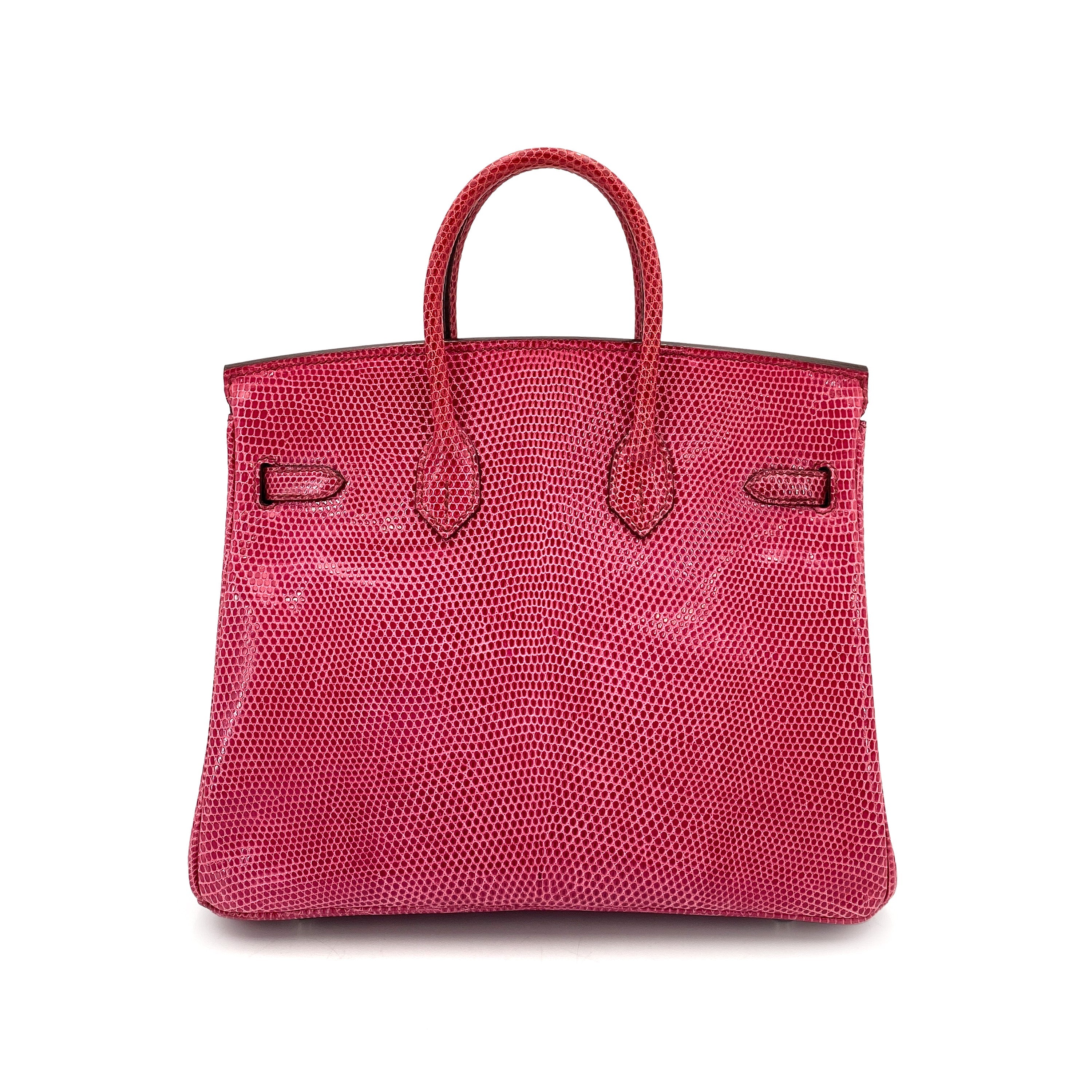 Hermes Birkin 25 Fuchsia Lizard PHW #K 90248833