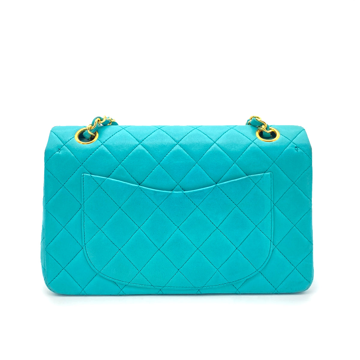 Chanel Vintage Classic Flap Small Emerald Green Lambskin GHW #1 90249822