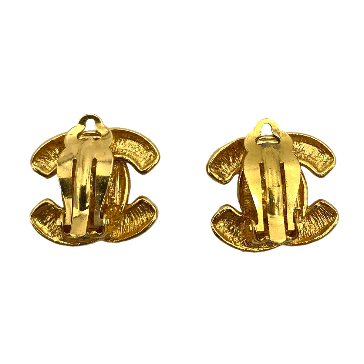 CHANEL VINTAGE EARRINGS MATELASSE COCOMARK ACCESSORY 90250301