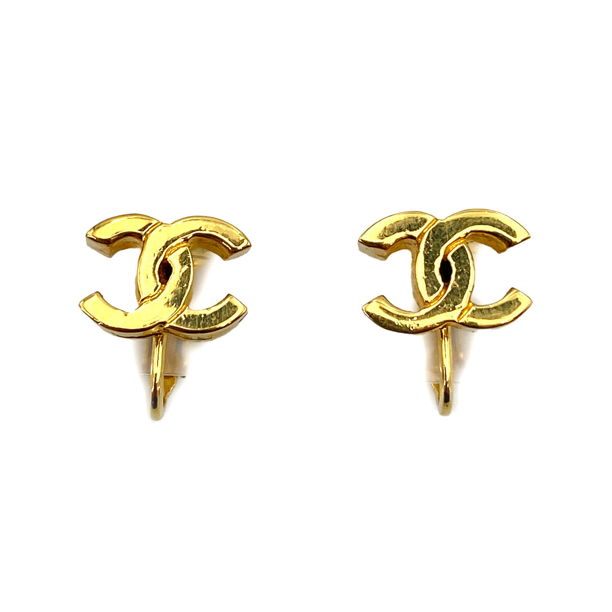 CHANEL VINTAGE EARRINGS COCOMARK GOLD ACCESSORY 90250477