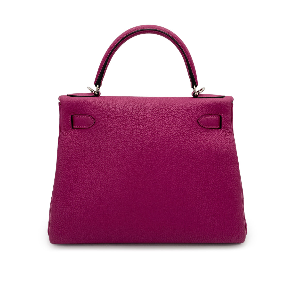 HERMES KELLY 28 RETOURNE ROSE POURPRE TOGO PHW #C - 90250504