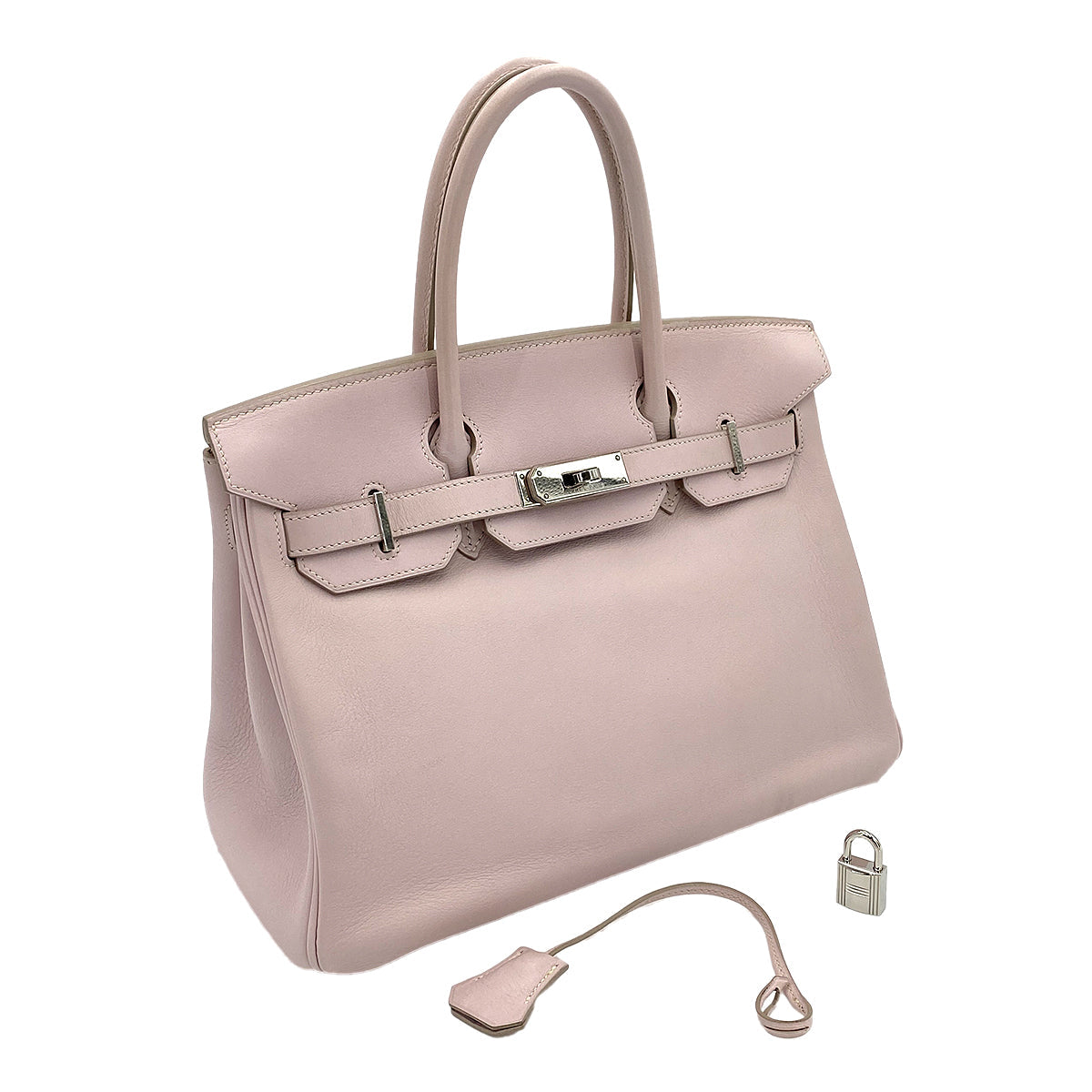 Hermes Vintage Birkin 30  Rose Dragee Swift PHW #J 90250509