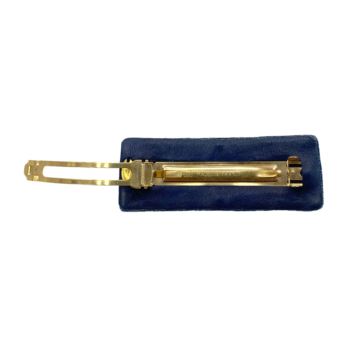 CHANEL VINTAGE VALLETTA TURN LOCK COCOMARK DENIM BLUE ACCESSORY 90251124