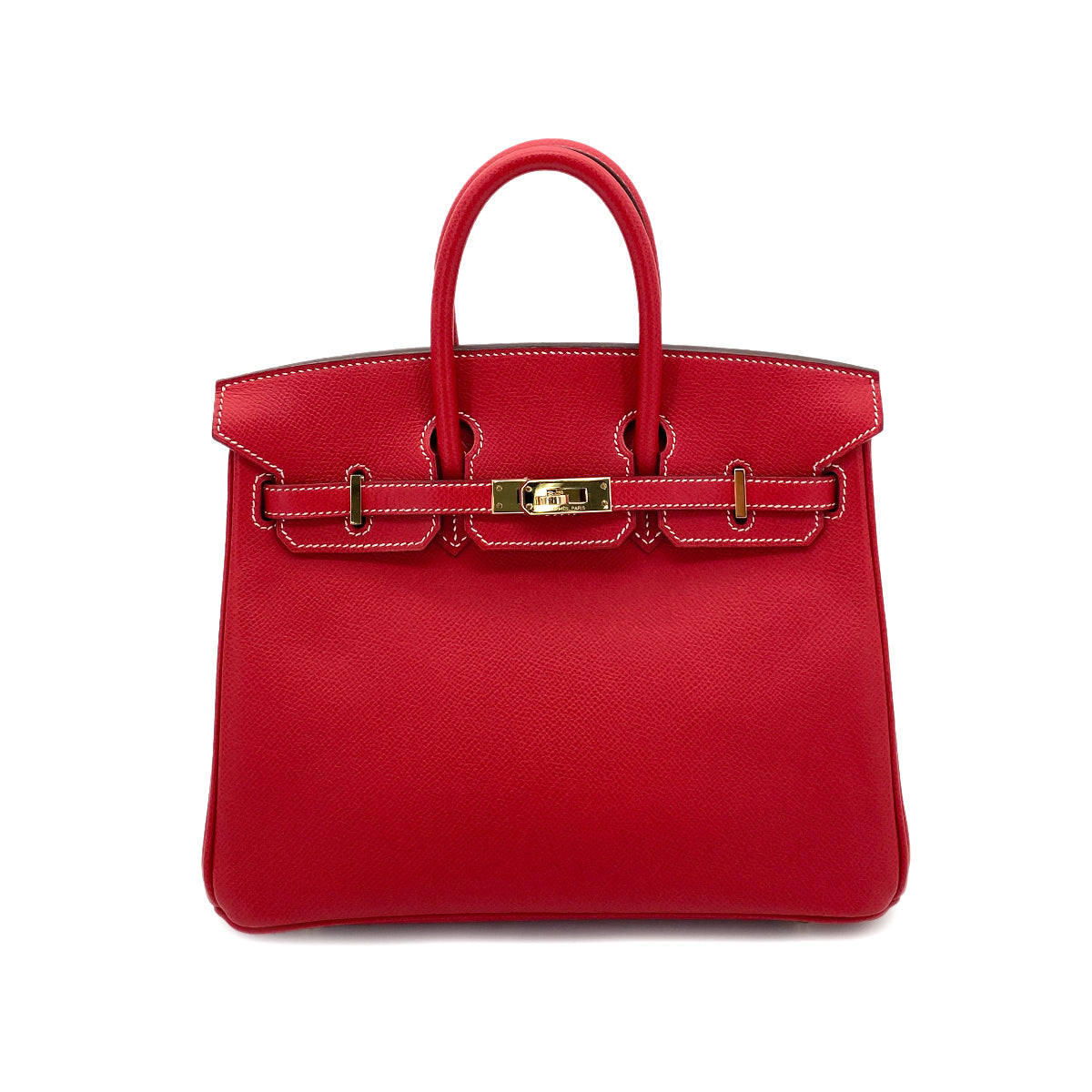 HERMES BIRKIN 25 CANDY ROUGE CASAQUE / BLUE THALASSA EPSOM PBHW #P 90251379