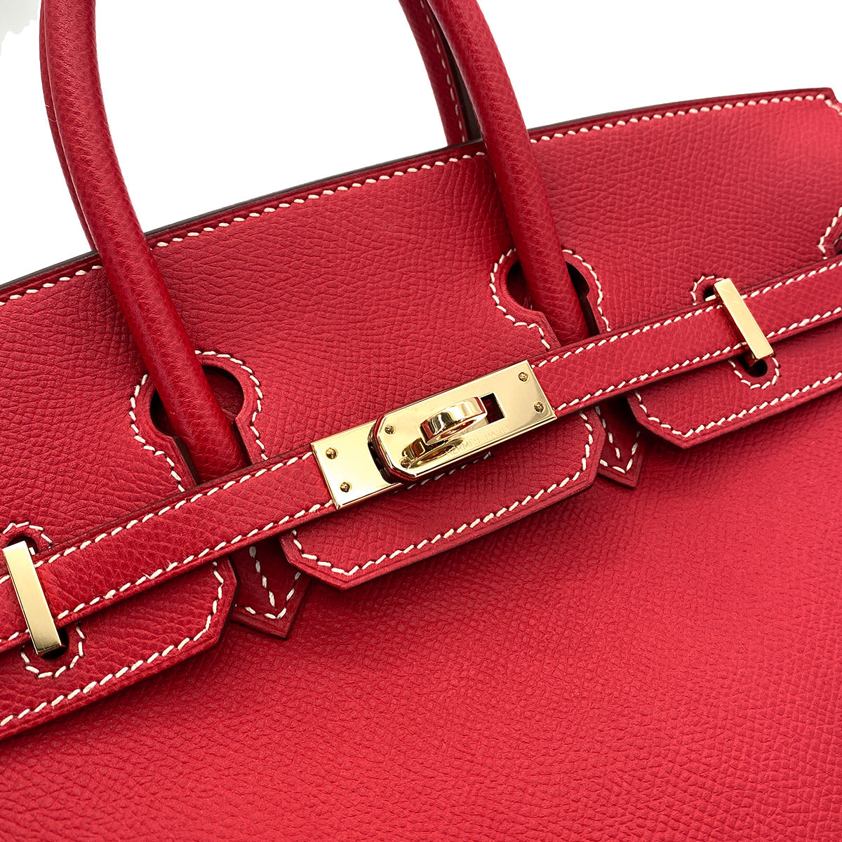 HERMES BIRKIN 25 CANDY ROUGE CASAQUE / BLUE THALASSA EPSOM PBHW #P 90251379