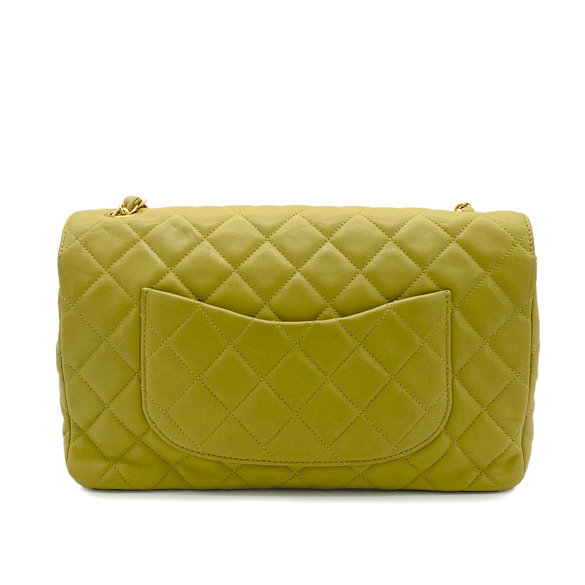 Chanel Vintage Single Flap Green Lambskin GHW #4 90251845