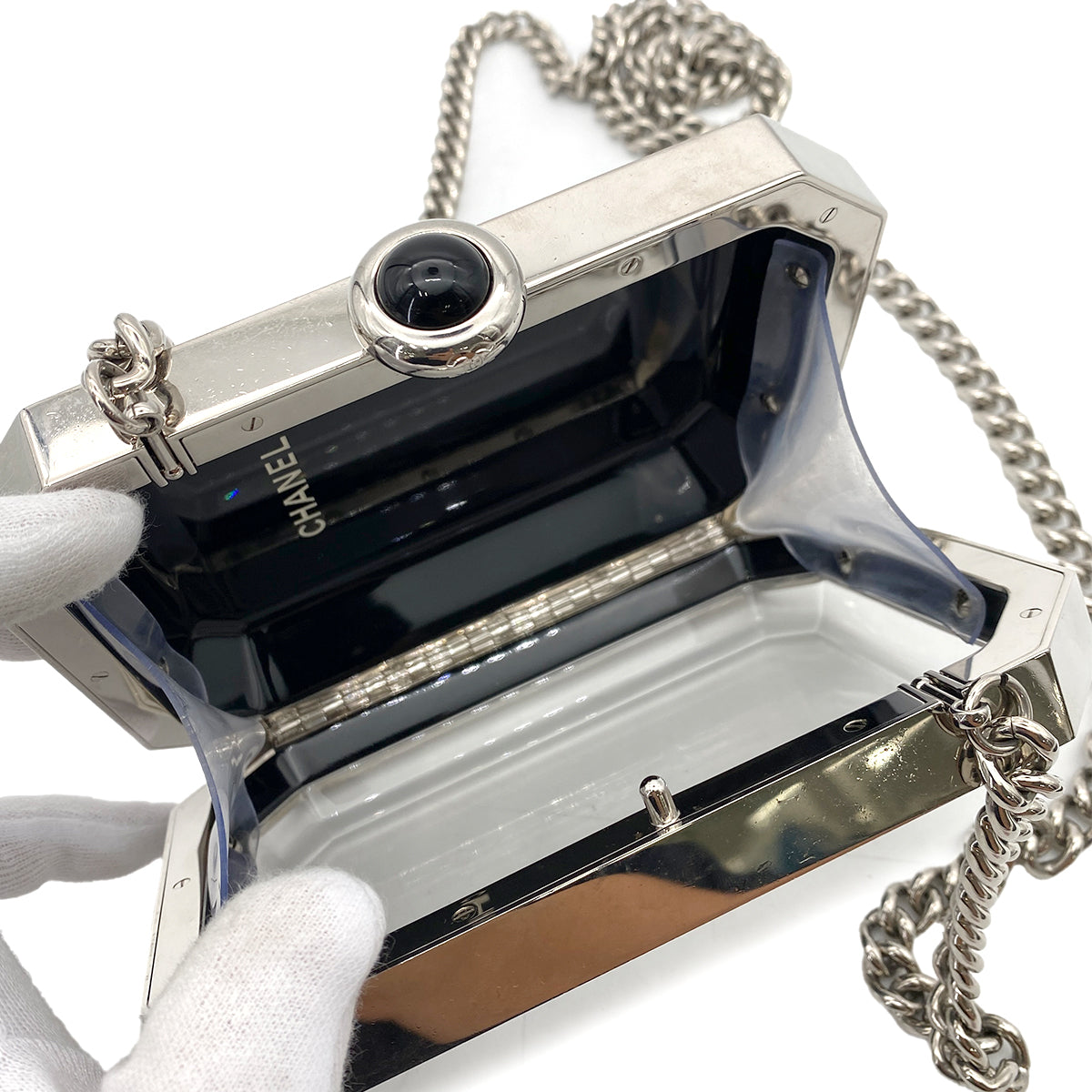 Chanel Premiere Minaudiere Silver B15C 90251846