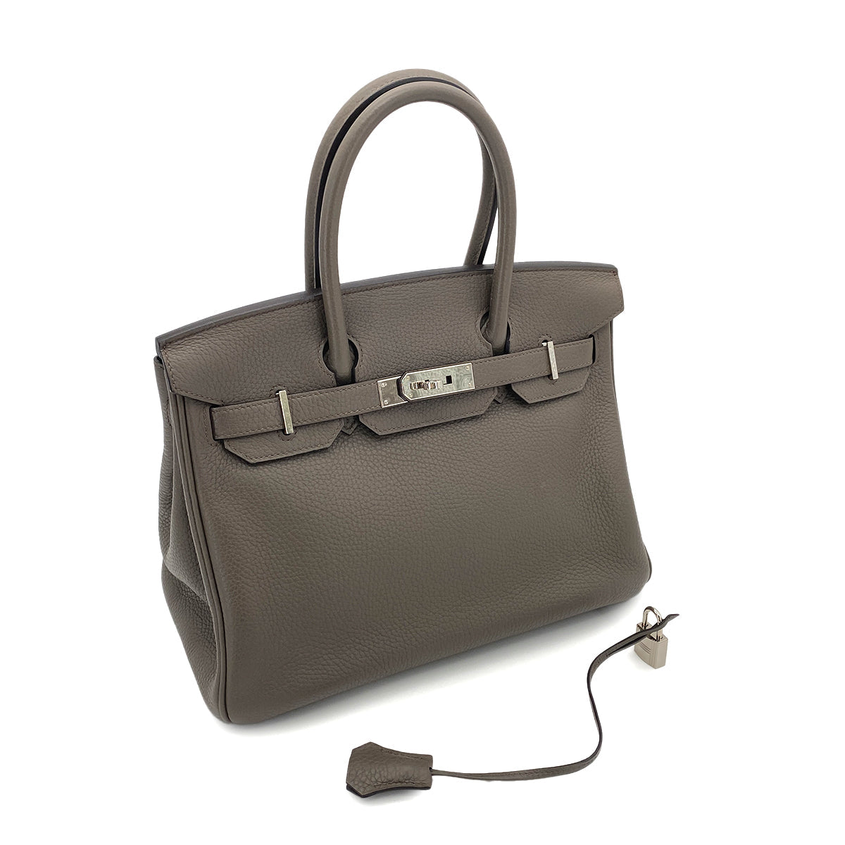 HERMES BIRKIN 30 ETAIN CLEMENCE PHW #C 90251944