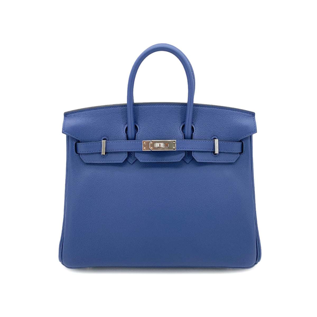 HERMES BIRKIN 25 BLUE BRIGHTON NOVILLO PHW #Z 90251950