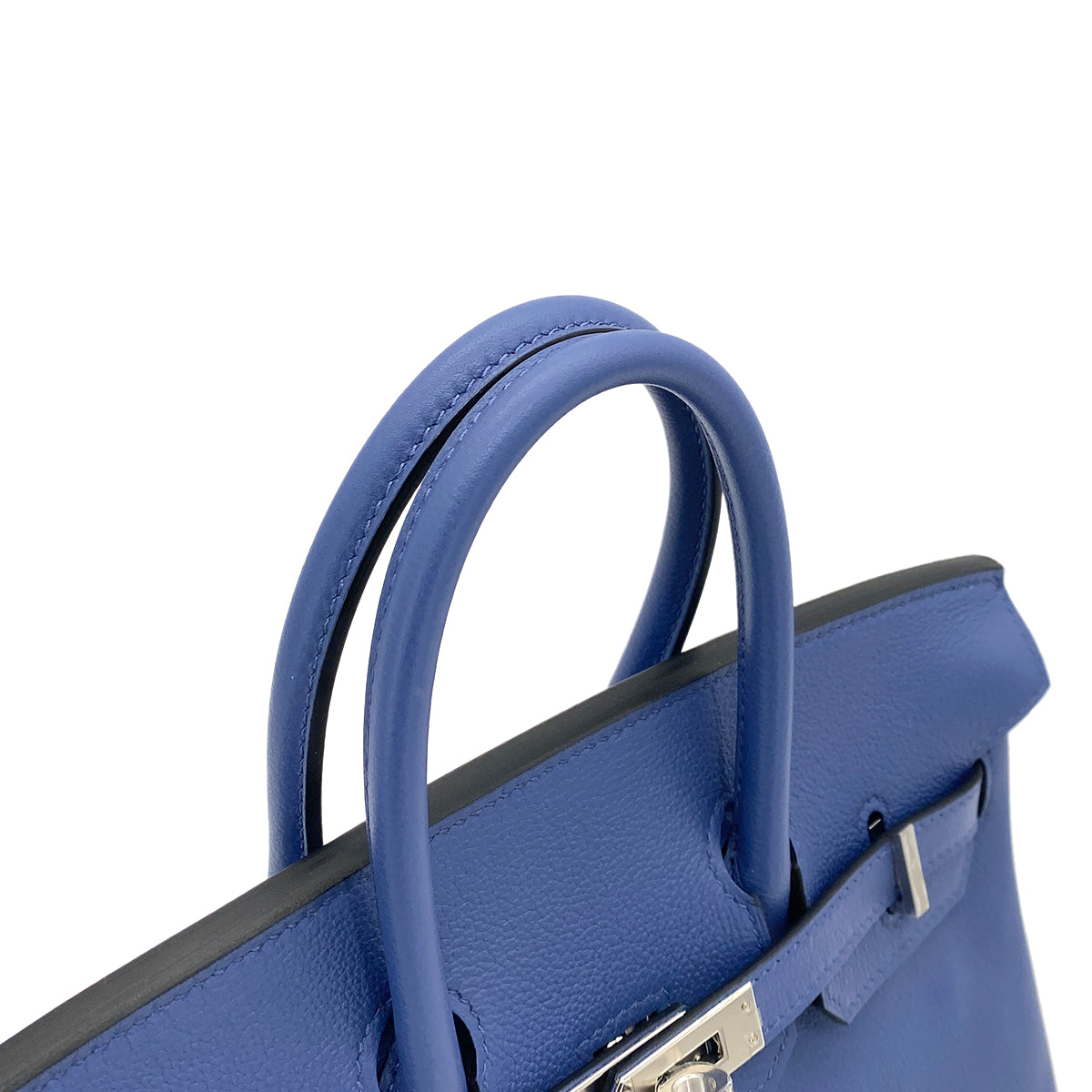 HERMES BIRKIN 25 BLUE BRIGHTON NOVILLO PHW #Z 90251950