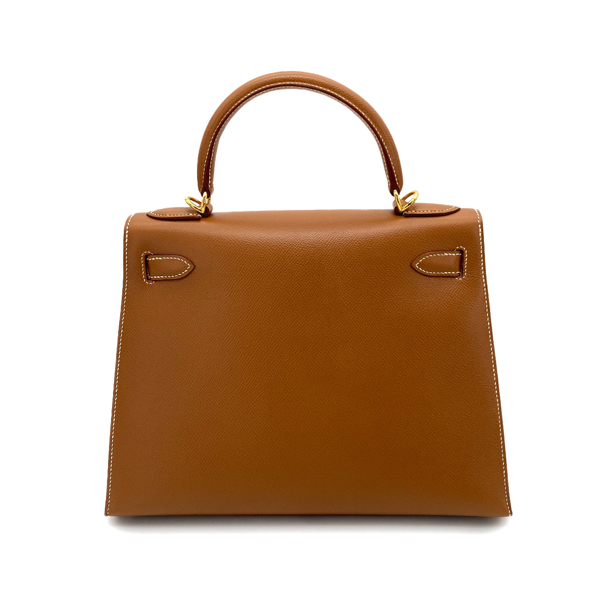 Hermes Vintage Kelly 28 Sellier Gold Courchevel GHW #D 90252019