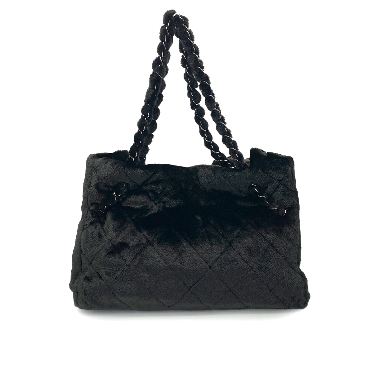 Chanel Camellia Tote Black Fantasy Fur #13 90252968