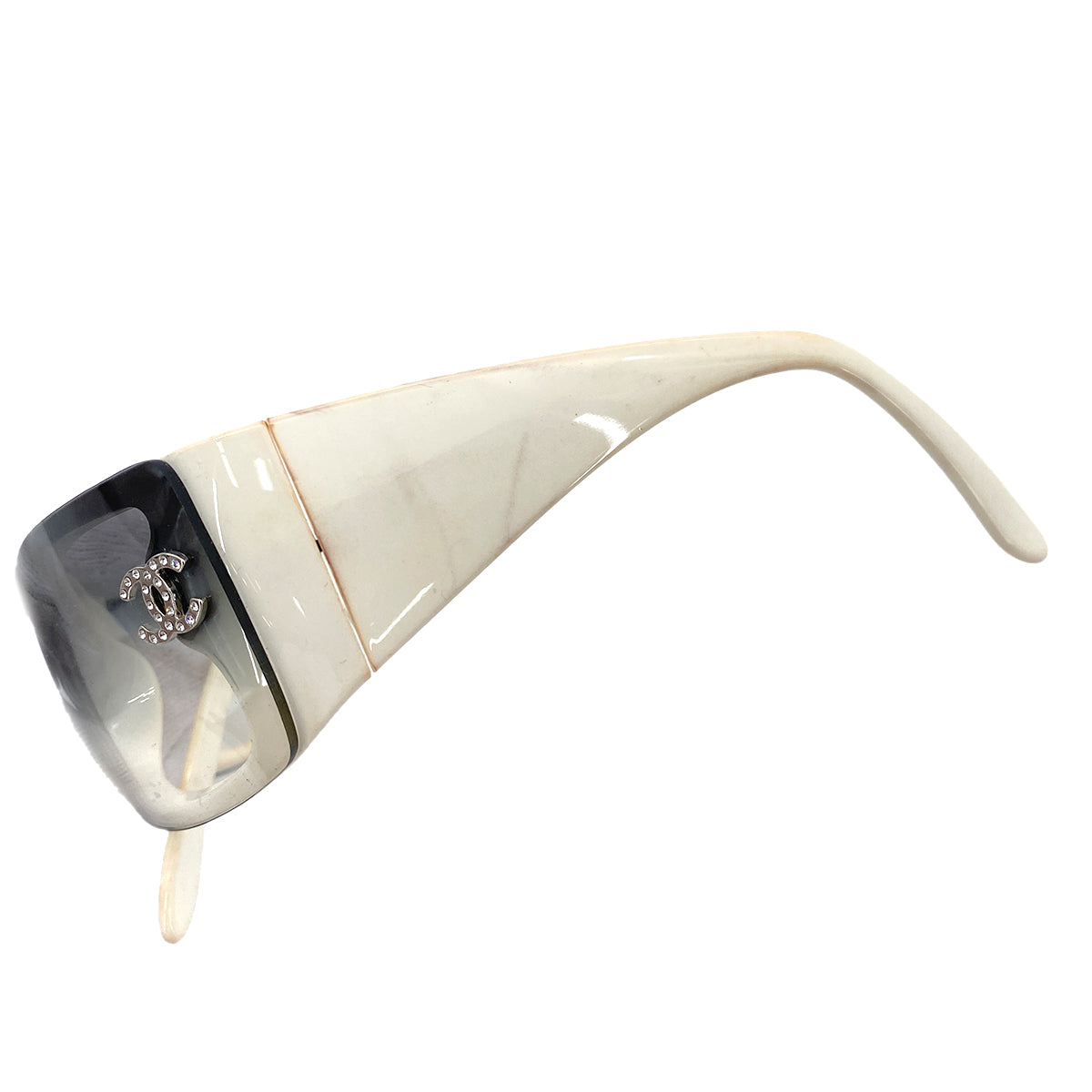 CHANEL VINTAGE SUNGLASSES COCOMARK WHITE ACCESSORY 90253655