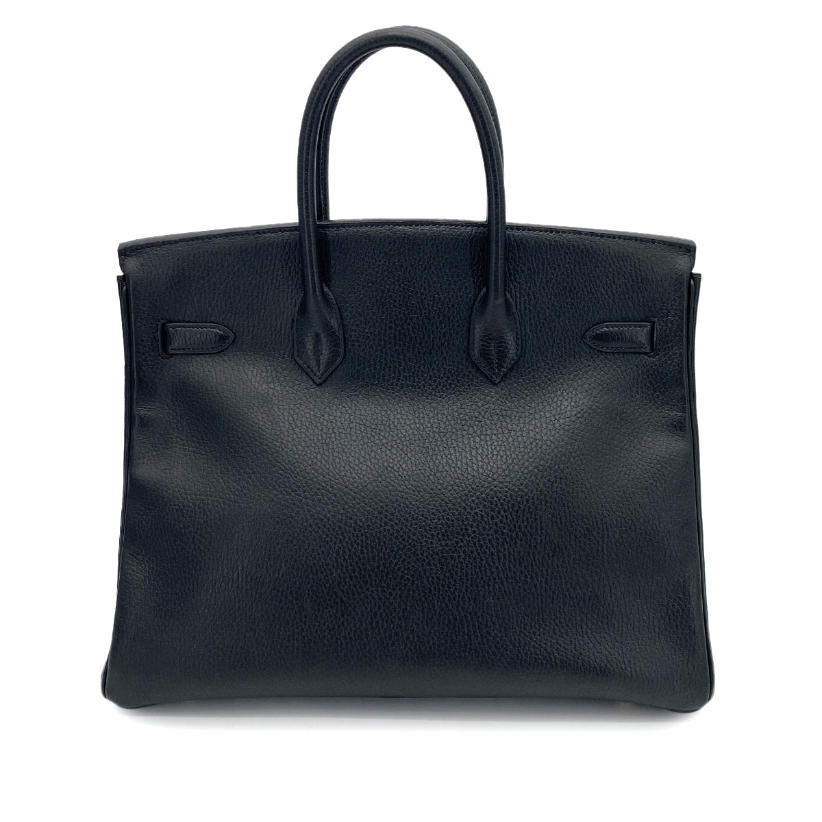 Hermes Vintage Birkin 35 Black Ardennes GHW #Z 90253388