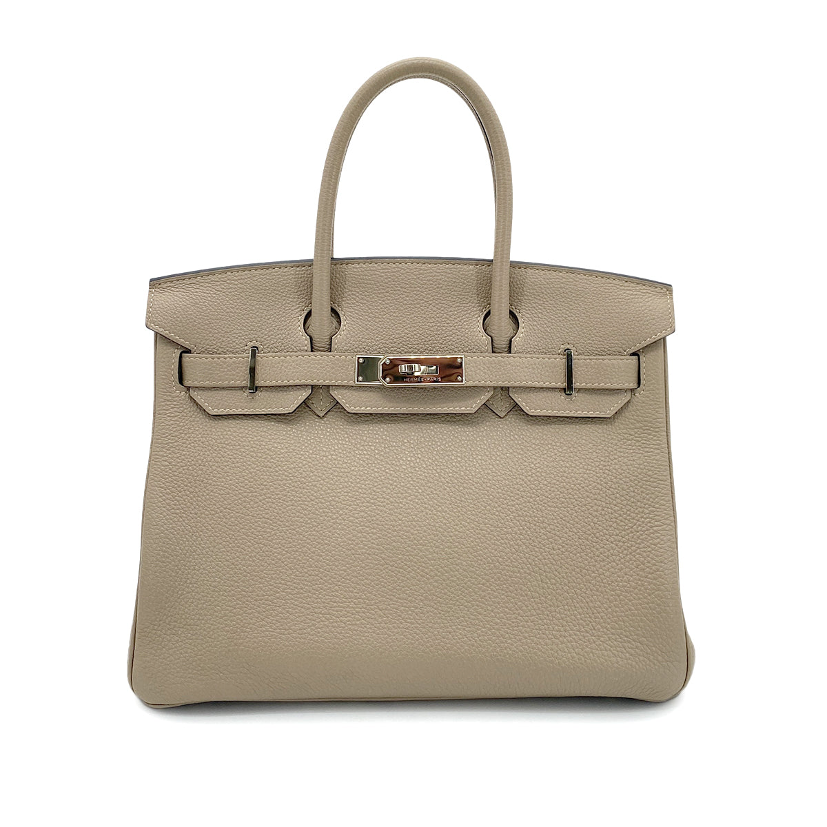 HERMES BIRKIN 30 GRIS TOURTERELLE TOGO HAND BAG □N SHW 90253899