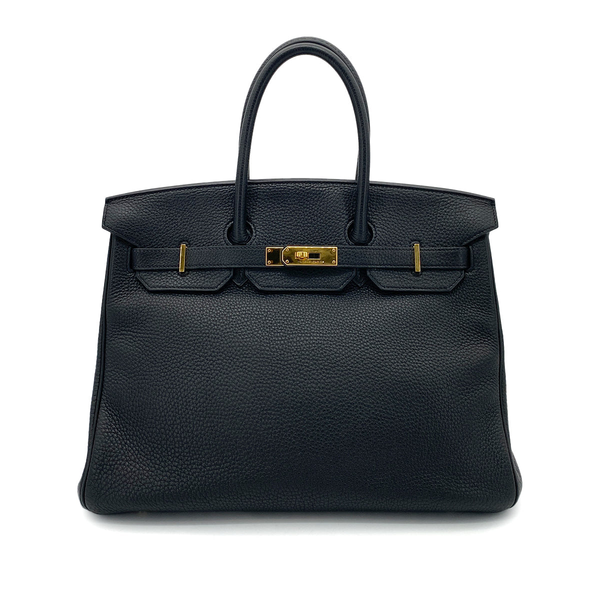 HERMES BIRKIN 35 BLACK TOGO HAND BAG □P 90253900