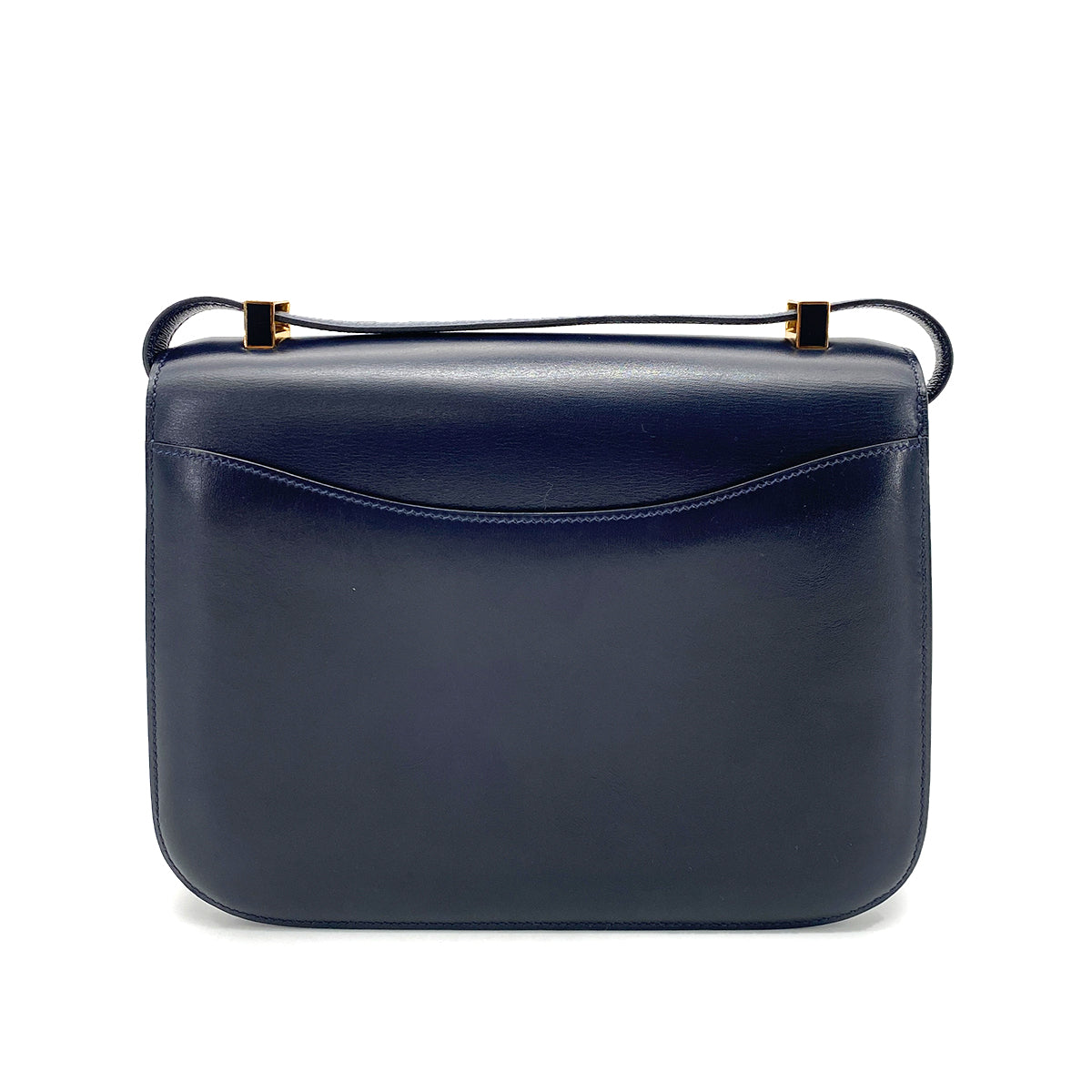 HERMES CONSTANCE NAVY BOXCALF SHOULDER BAG 〇F 90254601